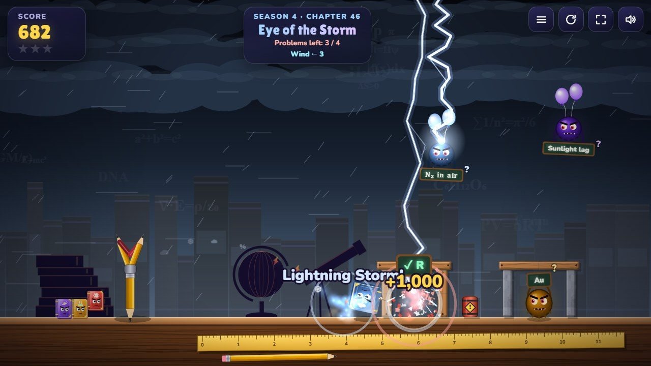 Slingshot Scholars gameplay screenshot